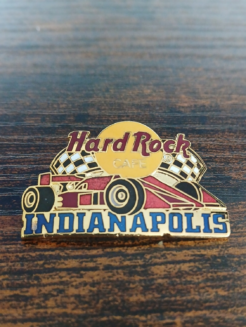 Hard Rock Cafe Indianapolis Red Indy Race Car Souvenir Logo Pin